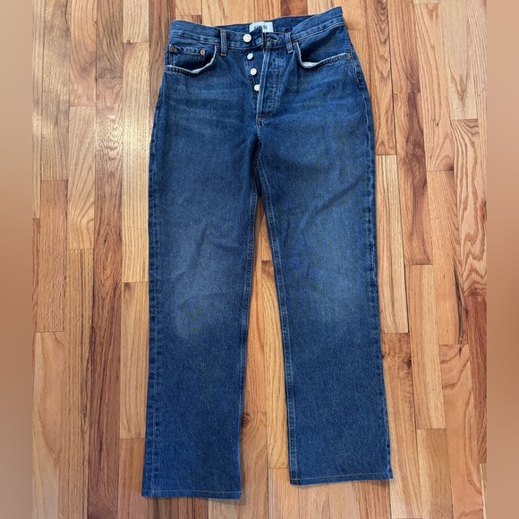 Agolde Denim - Agolde Dark Blue Straight Jeans